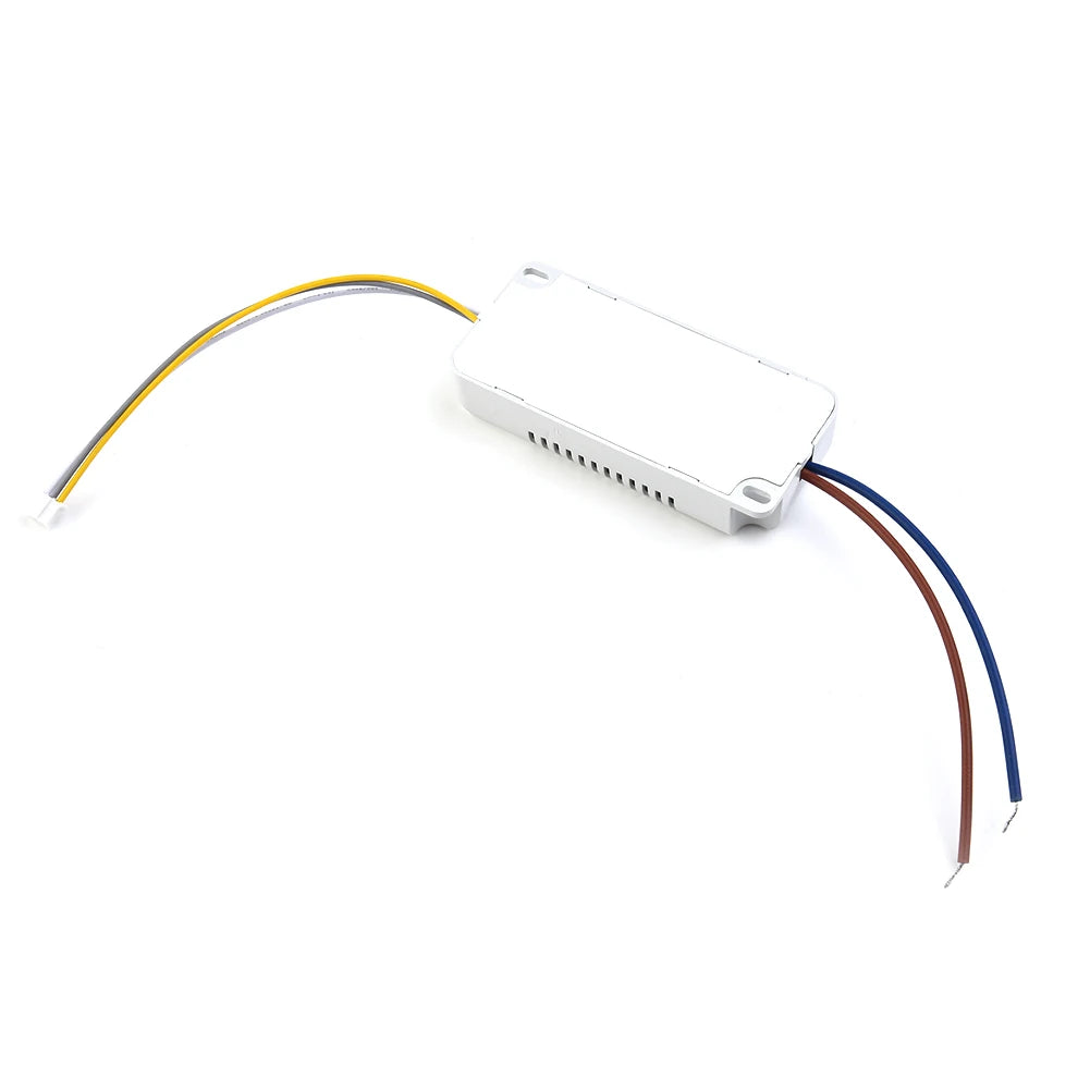 transformateur led blanc moderne câbles jaune bleu marron plat lisse