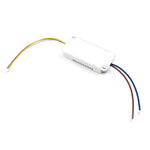 transformateur led blanc moderne câbles jaune bleu marron plat lisse