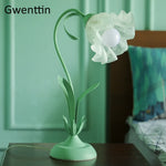 Éclairage doux de la lampe de chevet fleur LED