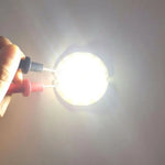 ampoule led cob 50mm blanc jaune orange rayures concentriques moderne éclairage décoration travail bricolage