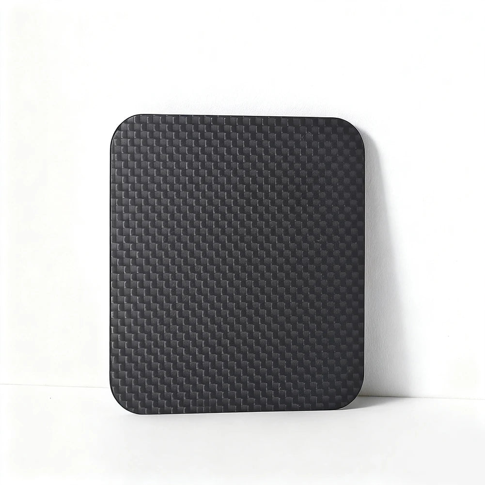 tapis anti dérapant protection souris fibre carbone noir moderne adhésif 8cm 8cm