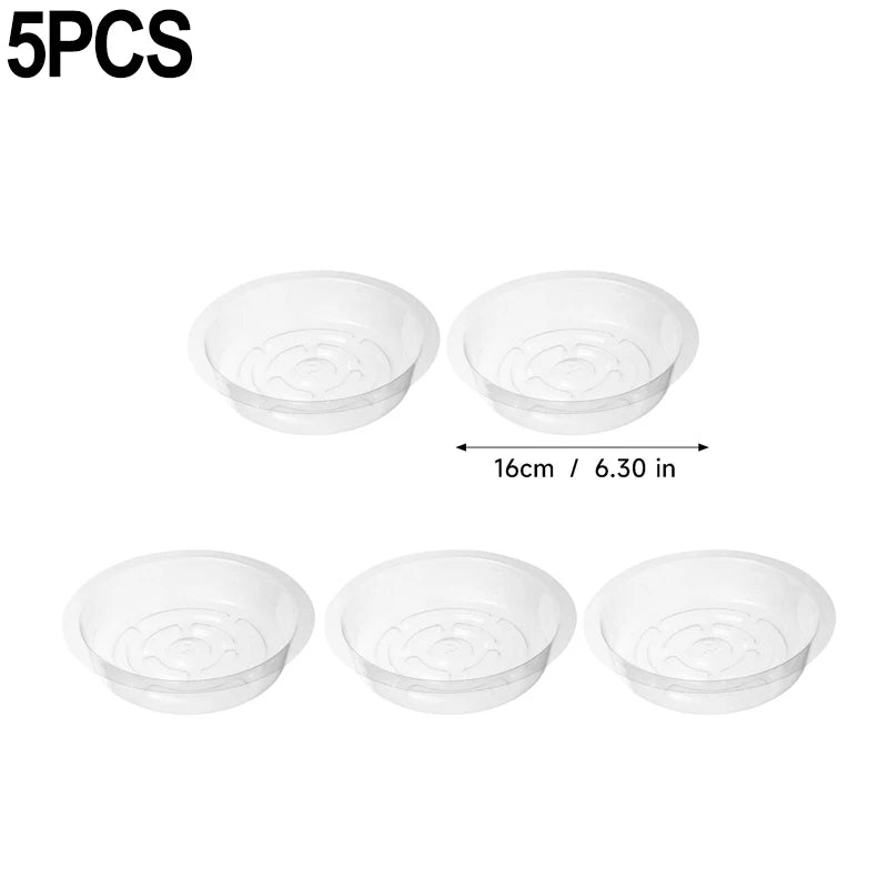 plateau drainage fleurs transparent rond gravé moderne rangement déchets maison jardin