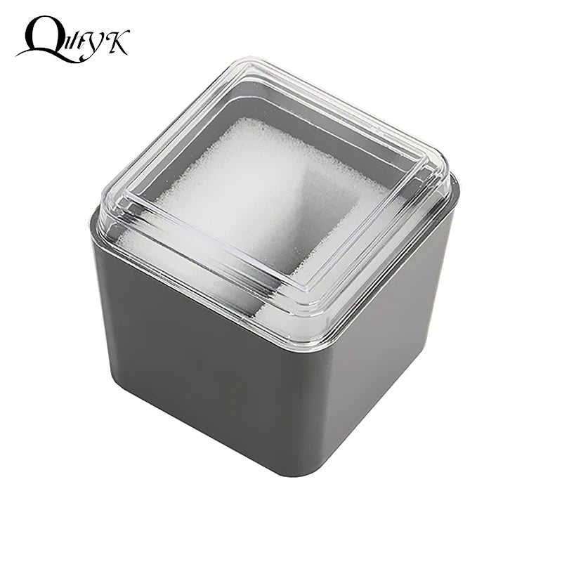 boîte rangement montre protection mousse moderne gris foncé bleu clair sans fixation