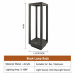 lampe table led rechargeable usb tactile minimaliste moderne blanc métal