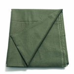 tissu lin coton vert olive uni 140cm large antimicrobien controle odeurs bricolage popeline biologique