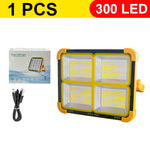 lampe travail solaire rechargeable 20000mAh orange moderne panneau solaire led campingurgence