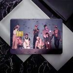 étui carte bancaire kpop strays moderne noir gris blanc personnes costumes formels minimaliste