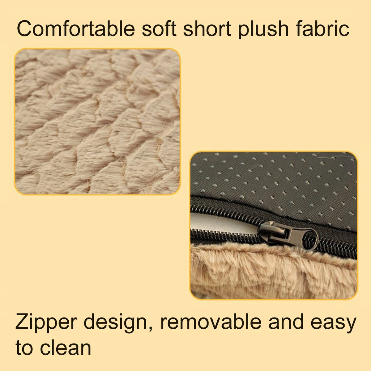 coussin animal doux texture géométrique moderne beige gris rose confortable zippable