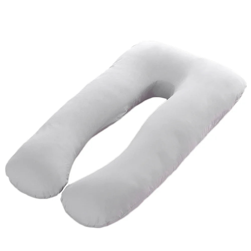 coussin maternité rose uni confortable blanc marron 70x130cm respectueux environnement