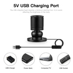 spot lumineux blanc noir transparent moderne câble usb chargeur on off chambre coucher