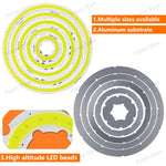 plaque led circulaire concentrique 2w 4w 6w 8w 10w 12w blanc jaune gris moderne