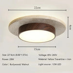 lampe moderne gris clair texture granulée bois naturel minimaliste