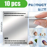 stickers miroirs transparents acrylique adhésifs modernes decoration salon abstraits 15cm 20cm 10pcs 20pcs