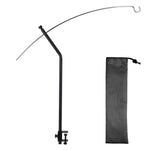 lampe table flexible argentée moderne clips sac rangement portable camping pique nique