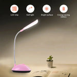 lampe led flexible interrupteur pliable moderne étudiante enfant blanc vert rose bleu