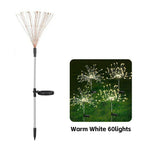 décoration extérieure solaire guirlande led pissenlit feu d'artifice multicolore festive jardin mariage
