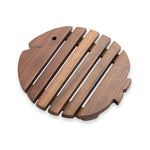 support vaisselle bois fish shape moderne minimaliste respectueux environnement usage table coaster isolation
