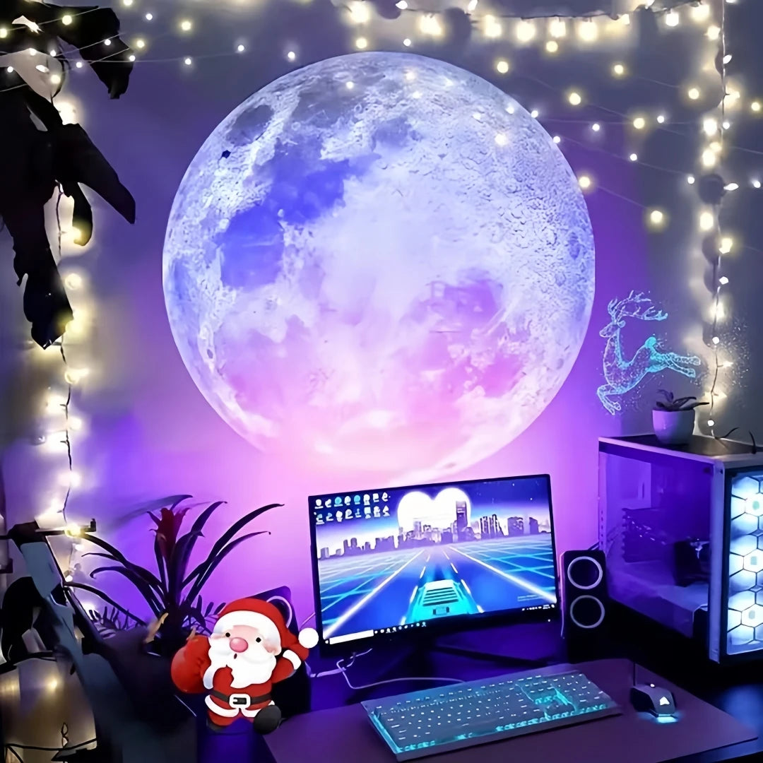 projecteur led planetaire images celestes lampe lune eclairement bleu violet projecteur usb lentilles interchangeables