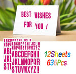 lettres autocollantes alphabet complet couleurs classiques adhésives éducation artistique enfants deco