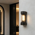 applique murale moderne éclairage extérieur résistante l'eau lumière led noir transparent okolets facile