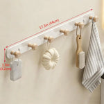 porte serviettes mural moderne bois blanc fixations serviettes gant cuisine sac rangement