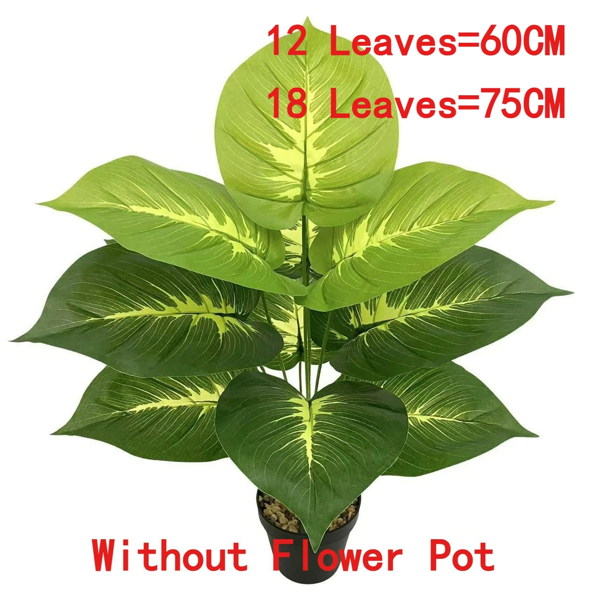 décoration moderne plante artificielle arbre vert feuilles grandes sans pot intérieurextérieur saisonnéeannée