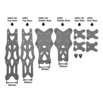 pièces cadre drone fibre carbone gris hélicoptère rc fpv diy moderne technologie