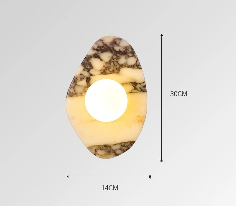 applique murale led marbre moderne blanc noir beige intérieur salon chambre chevetalley