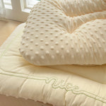 oreiller bas confort coton velours doux double face anti apnée anti ronflement 30x50cm 40x60cm
