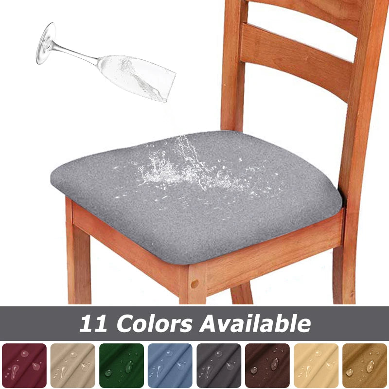 housses chaise spandex imperméable couleur gris moderne unies élastiques amovibles lavables maison restaurant
