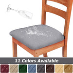 housses chaise spandex imperméable couleur gris moderne unies élastiques amovibles lavables maison restaurant