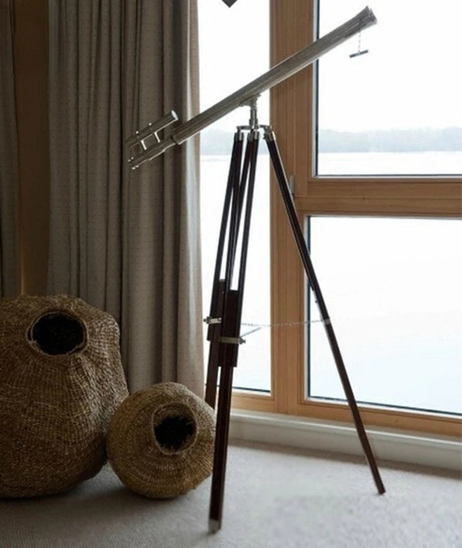décoration vintage nautique télescope métallique trépied réglable haute qualité chambre salon