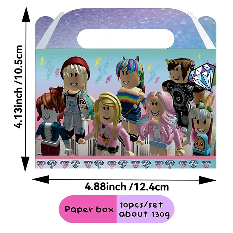 boîtes sucreries personnages dessins animés étiquettes eau affiche fête serviettes table multicolore anniversaire