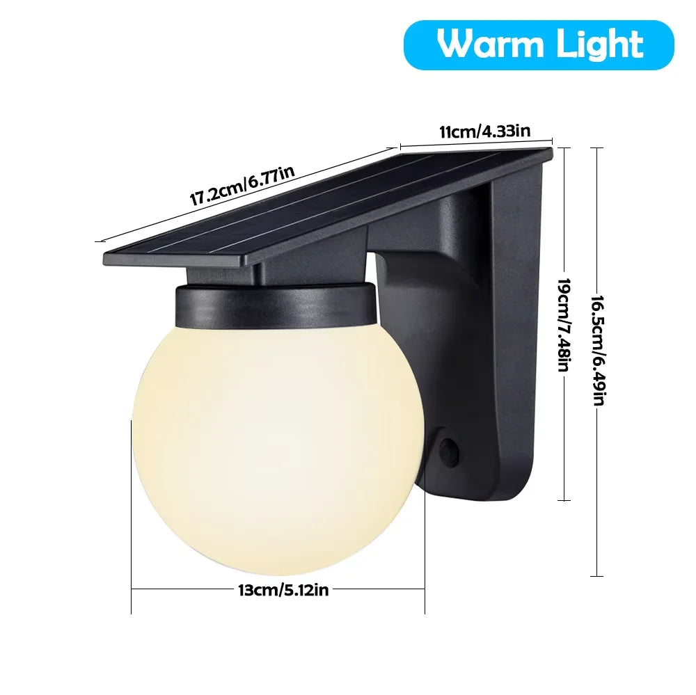 applique murale solaire ip65 led noire contemporaine panneau solaire blanc translucent jardinextérieur