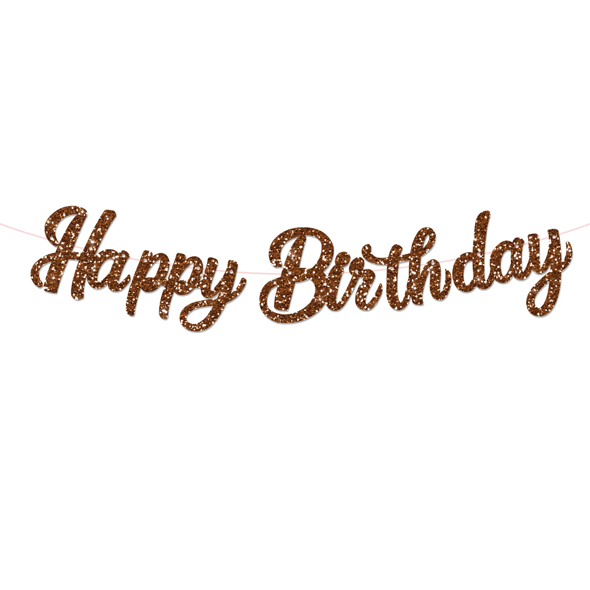 guirlande lettres multicolore happy birthday motifs cocktails nœuds fête enfant cursive suspendue brilles