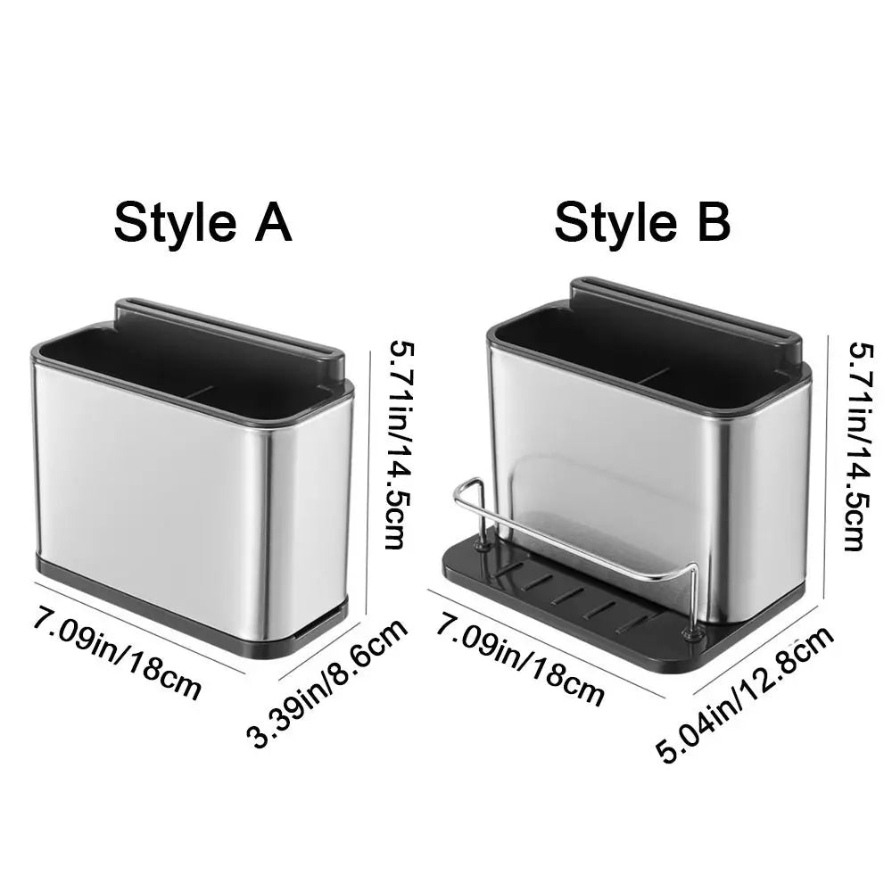 rangement couverts acier inoxydable couteaux fourchettes cuillères baguettes éponges moderne minimaliste imperméable anti rouille