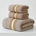 serviettes bain coton absorbantes blanches rayées 34x74cm 70x140cm machine lavables pâques classiques