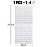 Papier peint auto adhésif brique moderne résistant humidité antistatique 200cm 70cm
