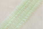 ruban plissé dentelle polyester largeur 5cm rouge rose vert blanc classique erotique deco chapeau