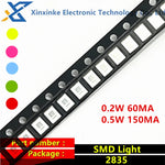 diodes smd 2835 led blanc opacité électronique 0.2w 0.5w nouvelle qualité haute luminosité facile