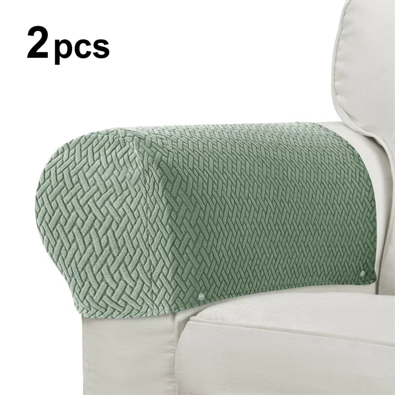 protège accoudoirs fauteuil tissé motifs géométriques gris moderne eyelets intérieur automne hiver