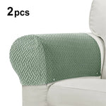 protège accoudoirs fauteuil tissé motifs géométriques gris moderne eyelets intérieur automne hiver