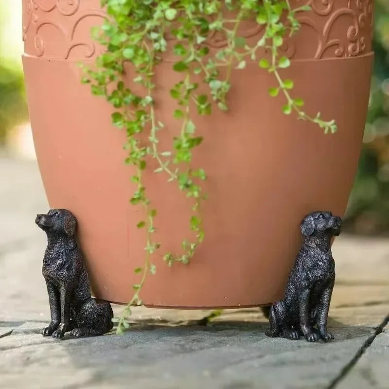 statuettes animaux bronze chien chat lapin art déco jardin intérieur decoration rustique opaques supports