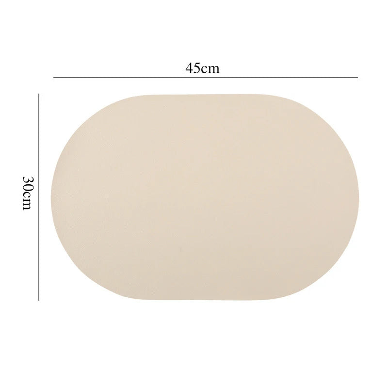 tapis table moderne marron beige bleu clair noir imperméable résistant l'huile uni sans fixation