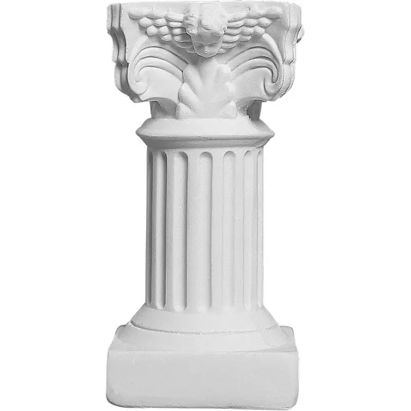 décoration intérieure colonne classique sculptée or noir blanche ange statuaire