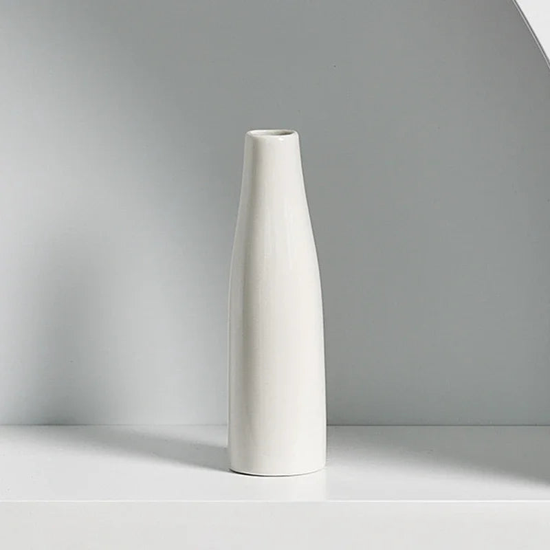 vase céramique moderne vert clair blanc bleu clair uni opacité table decoration