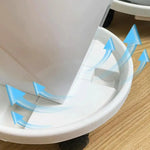 plateau rotatif roulettes plastique gris orange bleu blanc moderne 26cm 30cm 33cm 36cm 40cm
