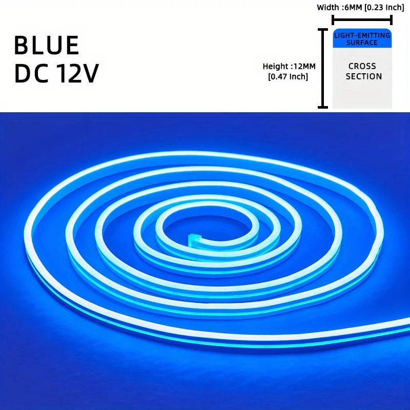 ruban led flexible 5m rouge vert bleu blanc orange rose violet adhésif moderne lisse