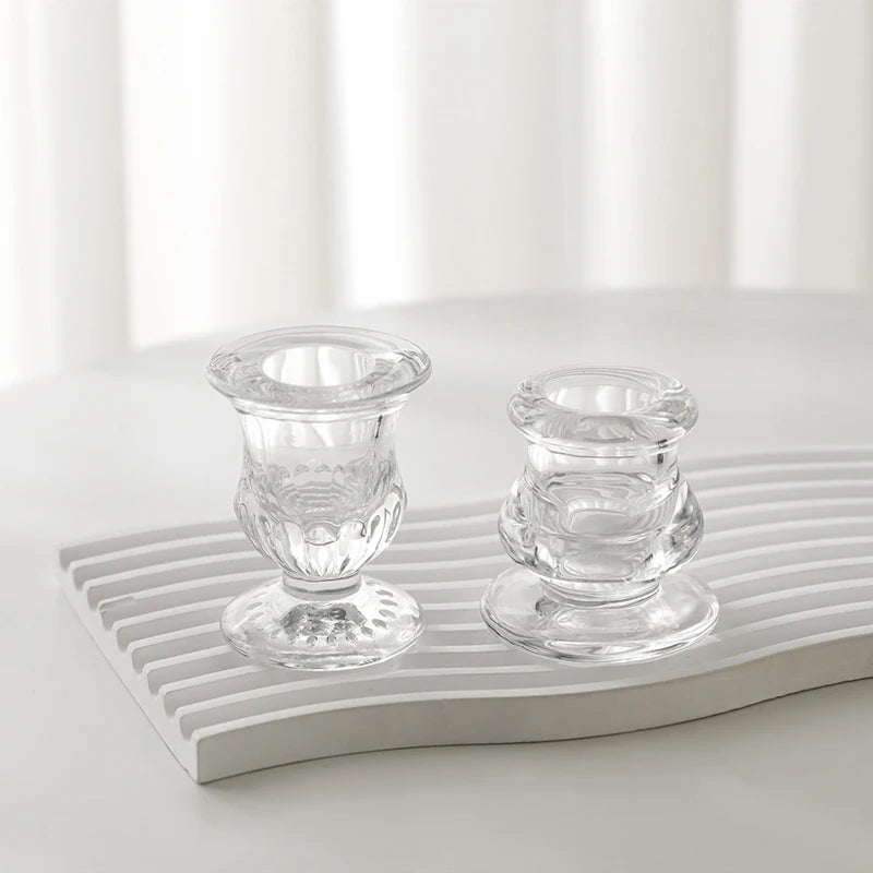 bougeoir transparent classique gravé décoration intérieure rond table mariage cadeau erotique