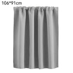 rideau blackout uni plissé moderne noir gris cuisine chambre volet tissu opaqué tringle